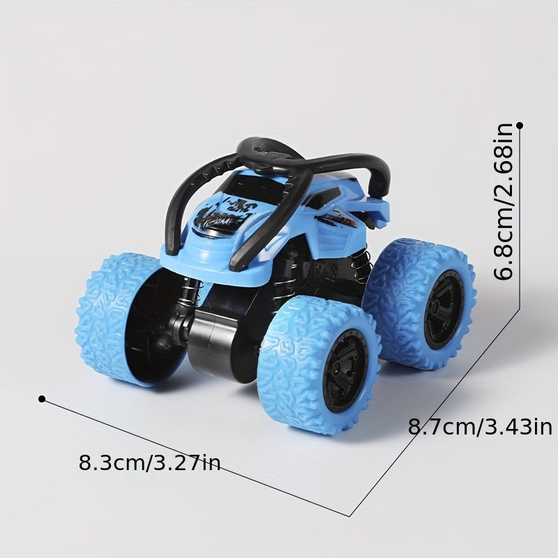 Four-Wheel Drive Inertia Toy Monster Truck That Can Be Pulled Back, 360° Rotating Stunt Car Toy for Valentine'S Day Party Birthday Gifts.
