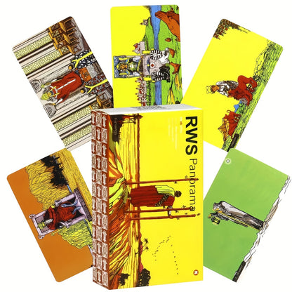 Premium Paper Full-View Knight Edition RWS Panorama Tarot Cards - Game & Accessory