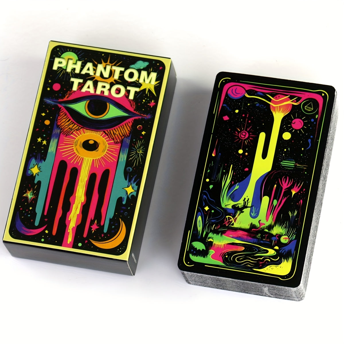 1 Deck English Phantom Cards Board Game, Paper Material, Classic Tarot Inspired Divination Tool for Strategy and Decision Making