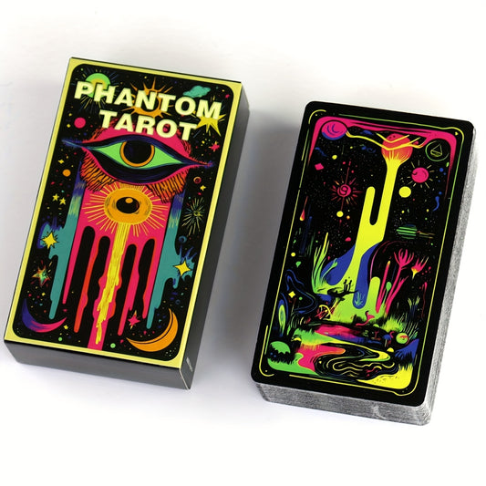 1 Deck English Phantom Cards Board Game, Paper Material, Classic Tarot Inspired Divination Tool for Strategy and Decision Making