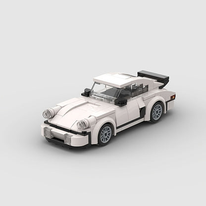 196pcs sports car building blocks, boys' toys, white racing car building blocks, decorative toys, collectible car models, Easter, Children's Day and birthday gifts for children aged 6 and above.