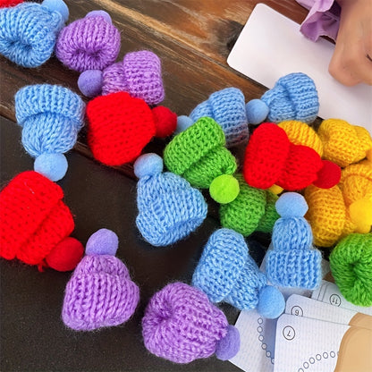 Thumb Hat Finger Toy, Training Left And Right Hands, Training Color Recognition, Training Thinking, Educational Toys for Youngsters, Parent- Interactive Games., Interactive Learning Game|Playful Design|Crochet Texture
