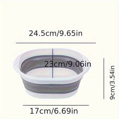 Collapsible Sink Basin for Space Saving - Portable Folding Wash Basin for Home, Dorm, Camping - Contemporary Style, Multi-purpose Foot Bath and Foot Wash Basin-RV washbasin