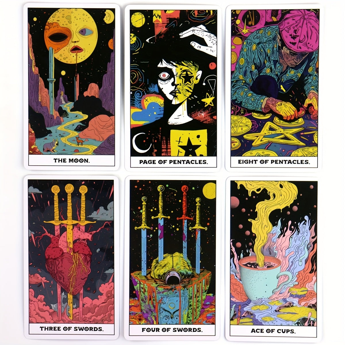 1 Deck English Phantom Cards Board Game, Paper Material, Classic Tarot Inspired Divination Tool for Strategy and Decision Making
