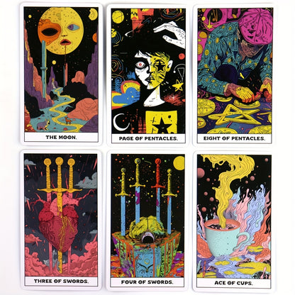 1 Deck English Phantom Cards Board Game, Paper Material, Classic Tarot Inspired Divination Tool for Strategy and Decision Making
