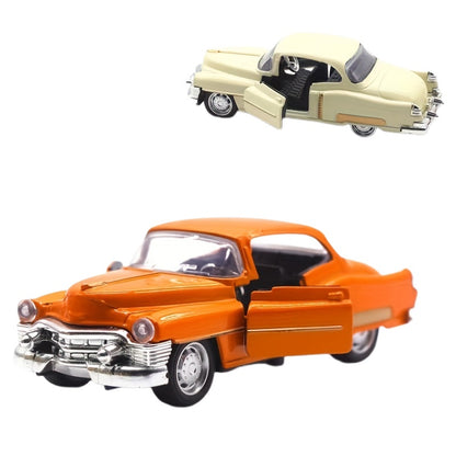 Retro Classic Car Alloy Car Model, Car Model Toy Can Open The Door Halloween Christmas Gift