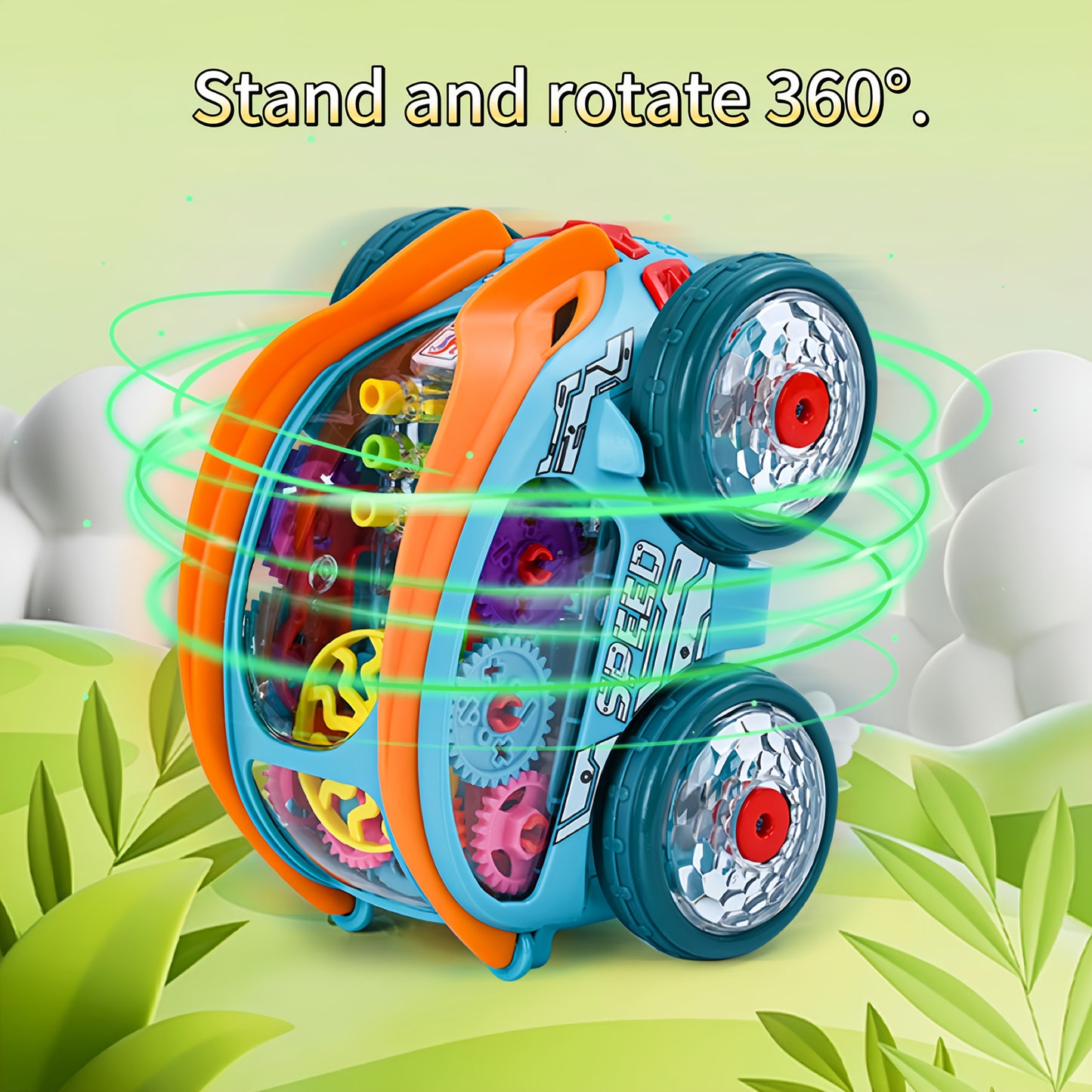 An Automatic Dump Truck Toy with Colorful Lights And Music, It Rolls Over by Itself And Is a Lot of Fun. It'S a Great Gift for Birthdays, Holidays, Christmas, Thanksgiving, Halloween, And Parties.