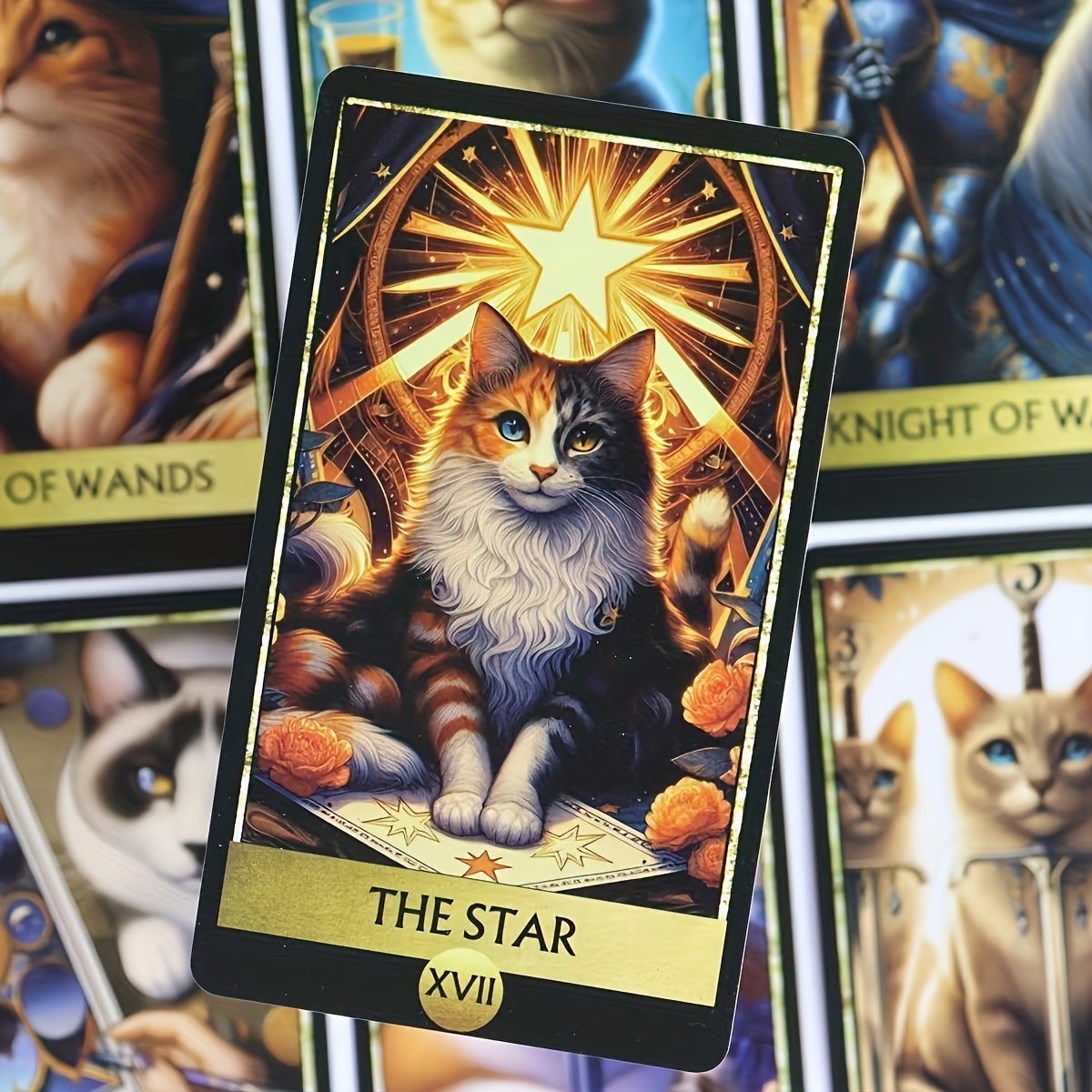 Cat Tarot Deck of 78 Cards: an Adventurous Set for Ages 14 And Up, Featuring The Majesty of The Cat King.