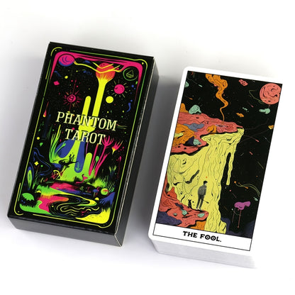 1 Deck English Phantom Cards Board Game, Paper Material, Classic Tarot Inspired Divination Tool for Strategy and Decision Making