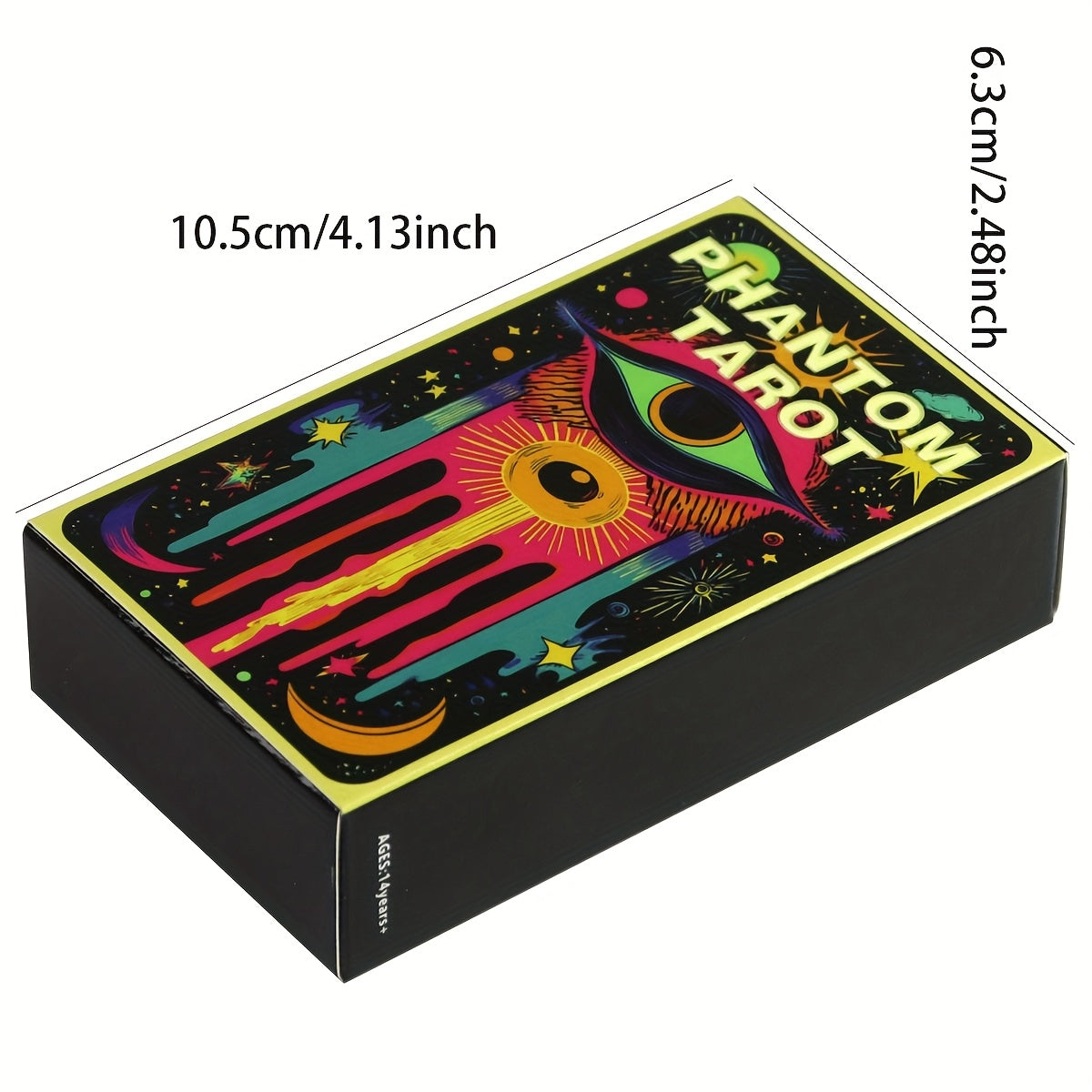 1 Deck English Phantom Cards Board Game, Paper Material, Classic Tarot Inspired Divination Tool for Strategy and Decision Making