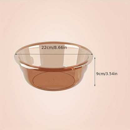 Classic Round Plastic Basin, Large, Thick Polished Finish, Multipurpose Basin for Kitchen, Bathroom, Dormitory, Laundry and Storage