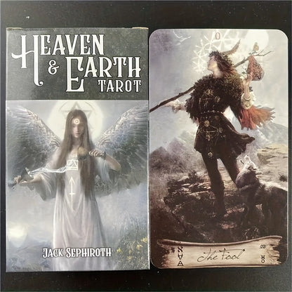 1 Set of Vibrant Heaven & Earth Tarot Pocket Cards - Perfect for Parties, Meditation, and Spiritual Exploration - Great Conversation Starter and Unique Gift Idea