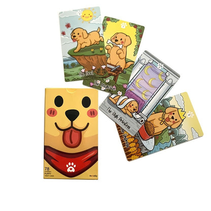 Board Games, Labradorable Tarot Cards Cute Dog Design A 78 Deck Oracle English Visions Divination Edition Borad Playing Games Christmas Gift, New Year Gift